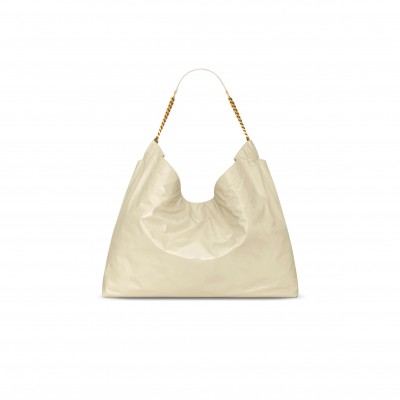 YSL HORTENSE HOBO IN SHINY LEATHER 871220AAGOL9476 (41*35*15cm)